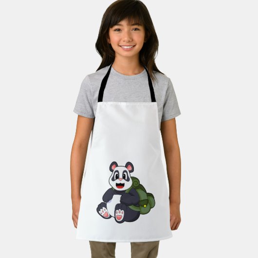 Panda as Hiker with Backpack Schort (Insitu)