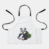 Panda as Hiker with Backpack Schort (Voorkant)