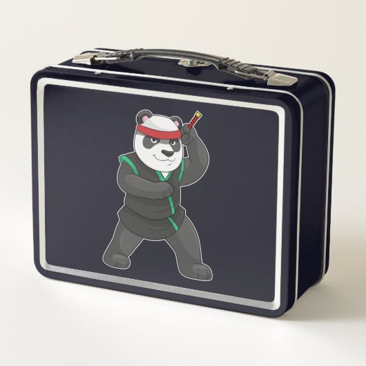 Panda as Ninja in Costume (Achterkant)