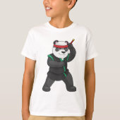 Panda as Ninja in Costume T-shirt (Voorkant)