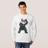 Panda as Ninja in Costume T-shirt (Voorkant volledig)
