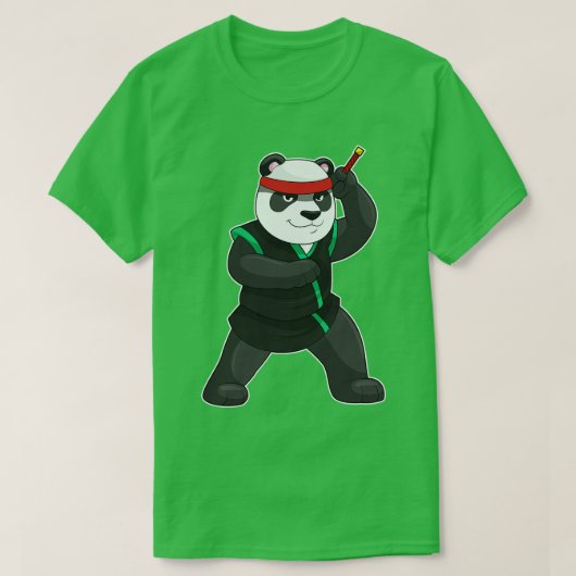 Panda as Ninja in Costume T-shirt (Design voorkant)