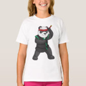 Panda as Ninja in Costume T-shirt (Voorkant)