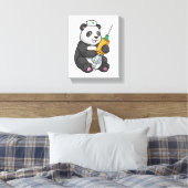 Panda as Nurse with Syringe Canvas Afdruk (Insitu (Slaapkamer))