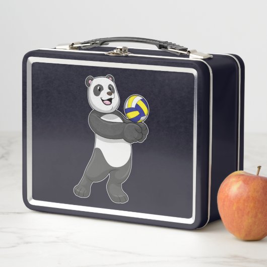 Panda as Volleyball player with Volleyball (In situ)