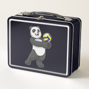 Panda as Volleyball player with Volleyball