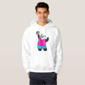 Panda as Volleyball player with Volleyball Hoodie (Voorkant volledig)