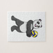 Panda as Volleyball player with Volleyball Legpuzzel (Horizontaal)