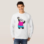 Panda as Volleyball player with Volleyball T-shirt (Voorkant volledig)