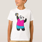 Panda as Volleyball player with Volleyball T-shirt (Voorkant)