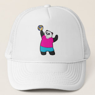 Panda as Volleyball player with Volleyball Trucker Pet