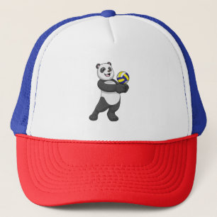 Panda as Volleyball player with Volleyball Trucker Pet