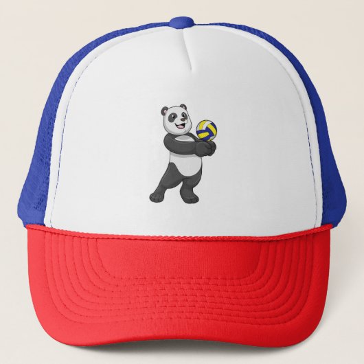 Panda as Volleyball player with Volleyball Trucker Pet (Voorkant)