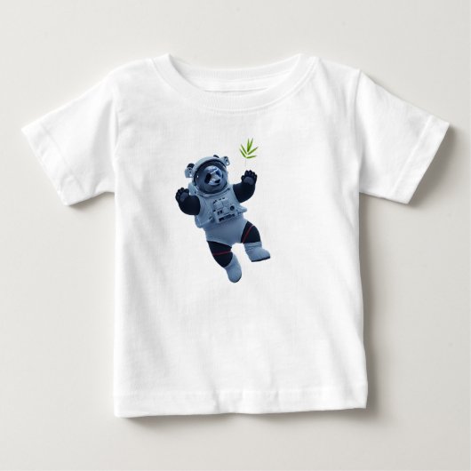Panda Astronaut Drijvend in Ruimtestation (Voorkant)