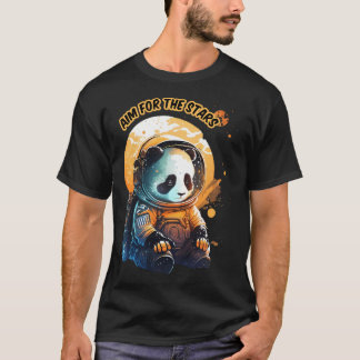 Panda astronaut wil naar de sterren t-shirt