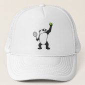 Panda at Tennis with Tennis racket Trucker Pet (Voorkant)