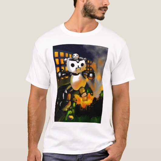 Panda Attack3 T-shirt (Voorkant)