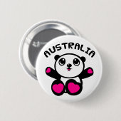 Panda Australia Ronde Button 5,7 Cm (Voorkant /achterkant)