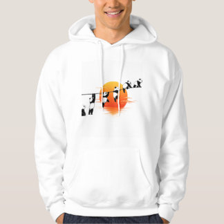Panda Avontuur – Schattige Pandas Klimmen Omhoog Hoodie
