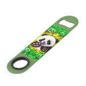 Panda Baby Beer Cute and Happy Speed Flessenopener (Voorkant Gekanteld)