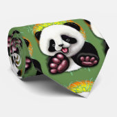 Panda Baby Beer Cute and Happy Stropdas (Opgerold)