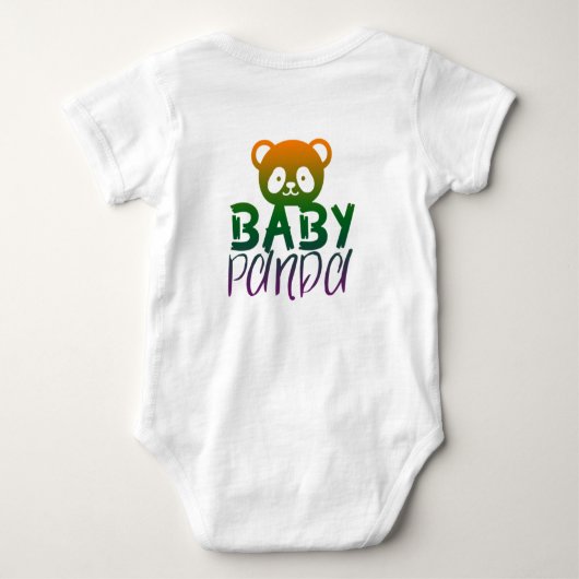 Panda Baby Body Romper (Achterkant)