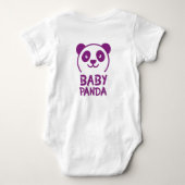 Panda Baby Bodypakje Romper (Achterkant)