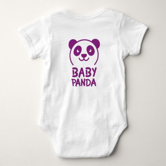 Panda Baby Bodypakje Romper (Achterkant)