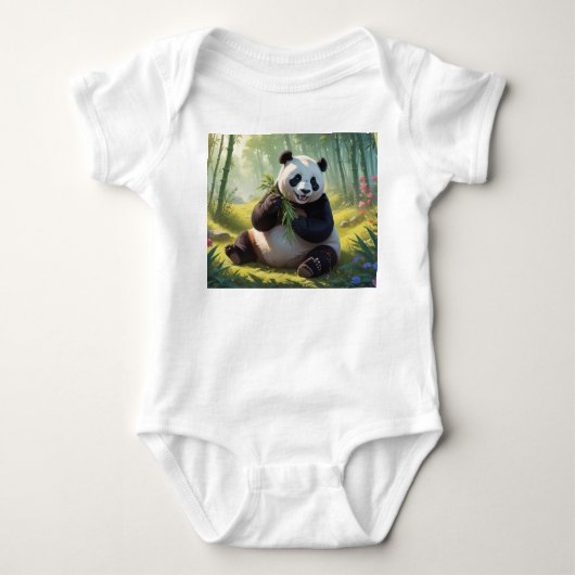 Panda Baby Bodysuit (Voorkant)