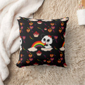 Panda Baby Cupcakes regenbogen kawaii Persoonlijk  Kussen (Deken)