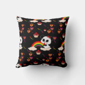 Panda Baby Cupcakes regenbogen kawaii Persoonlijk  Kussen (Achterkant)