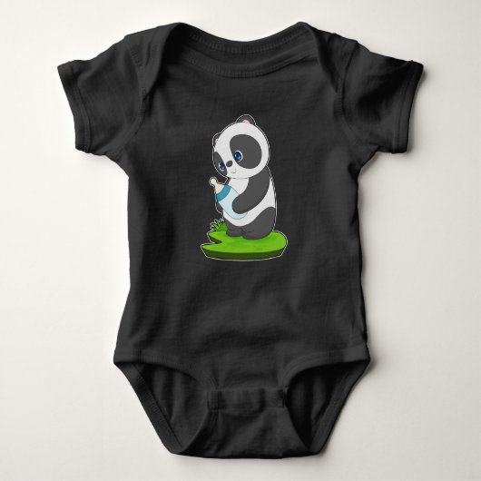 Panda Baby fles Melk Romper (Voorkant)
