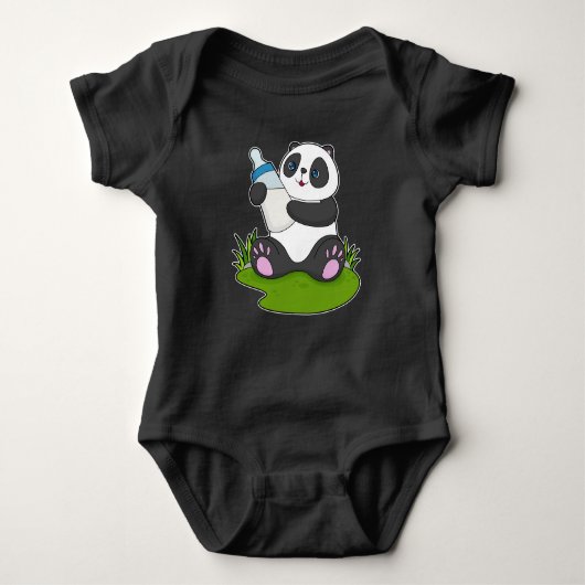 Panda Baby fles Melk Romper (Voorkant)