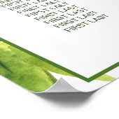 Panda Baby shower Birthday Party Seating Chart Poster (Hoek)