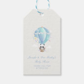 Panda Baby shower Gift Labels Cadeaulabel (Voorkant)