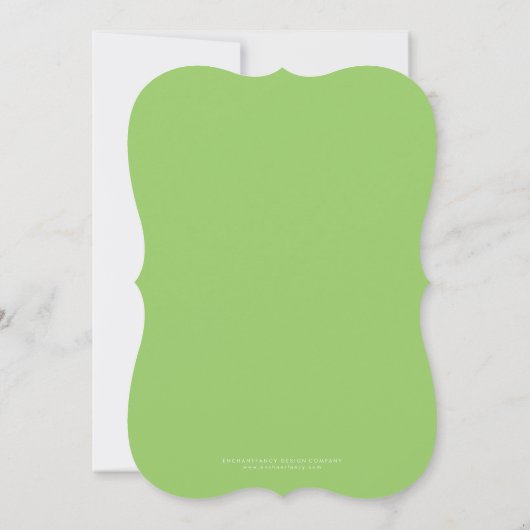 Panda Baby shower Green Kaart (Achterkant)