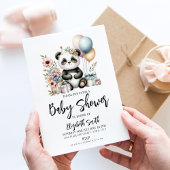 Panda Baby shower Kaart