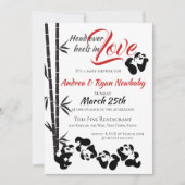 Panda Baby shower Kaart (Voorkant)