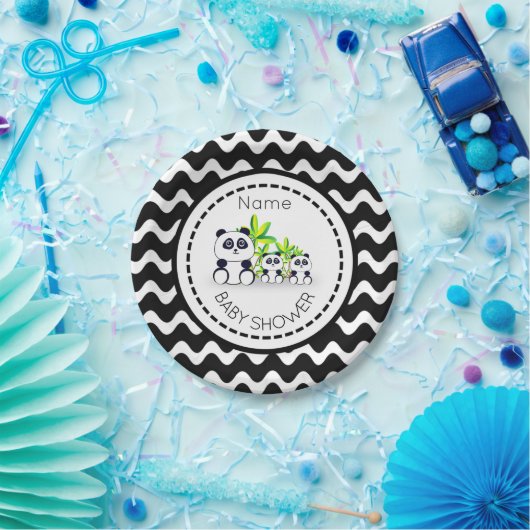 Panda Baby shower Papier Bord (Feest)