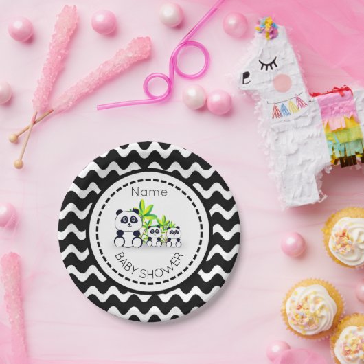Panda Baby shower Papier Bord (Feest)