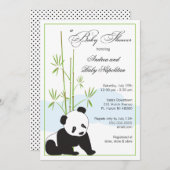 Panda | Babyschoenen Kaart (Voorkant / Achterkant)