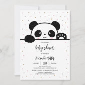Panda babyshower uitnodiging (Voorkant)