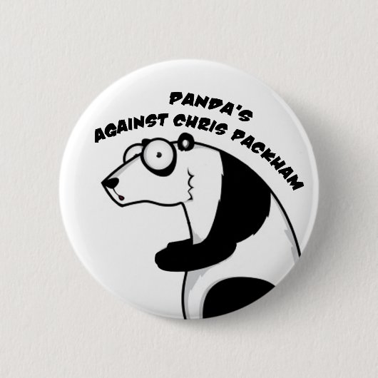 Panda Badge Ronde Button 5,7 Cm (Voorkant)