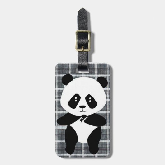 Panda Bagage Tage Bagagelabel (Voorkant verticaal)