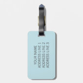 Panda bagagelabel (Achterkant verticaal)