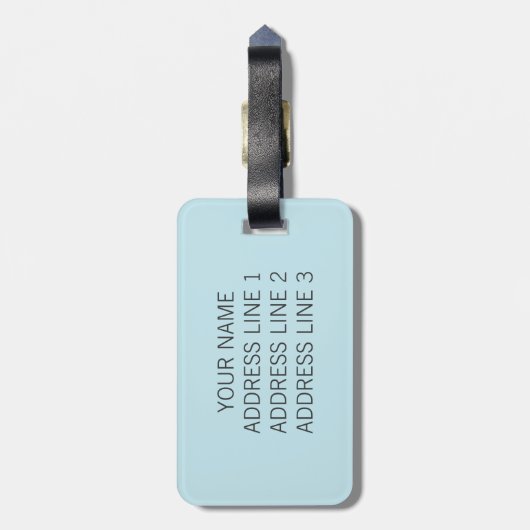 Panda bagagelabel (Achterkant verticaal)