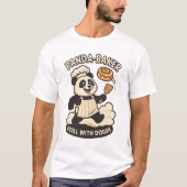 Panda Baker Grappig Muts T-Shirt (Voorkant)