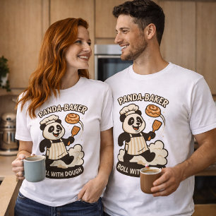 Panda Baker Grappig Muts T-Shirt