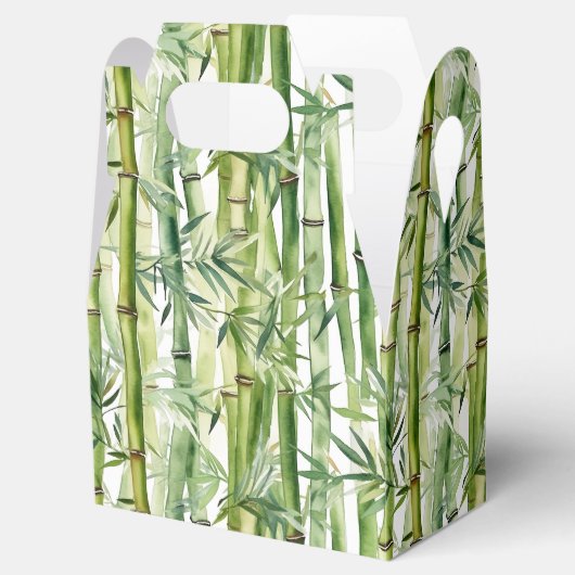 Panda bamboe gunst box bedankdoosjes (Geopend)