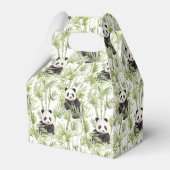 Panda bamboe gunst box bedankdoosjes (Voorkant Zijde)